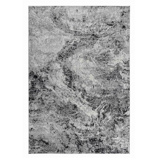 HomeRoots 510929 Tapis Rectangulaire Abstrait Gris 2 x 13 Pi