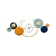 thumbnail image 3 of Reloj de pared de Metal, diseño artístico, reloj de pared silencioso, sin tictac, moderno, decorativo para dormitorio, Hotel, hogar, oficina, Arte de Horizontal Baoblaze Reloj de pared decorativo, 3 of 8