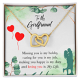 thumbnail image 3 of To My Girlfriend Missing You is my Hobby Inseparable Necklace, 3 of 7