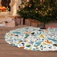 thumbnail image 6 of Lsque Cartoon Dinosaur Print Christmas Tree Skirt, Tree Skirt with Ties or Velcro, Perfect for Holiday Decorations, Halloween, and New Year-36", 6 of 7