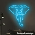 thumbnail image 2 of Handmadetneonsign Elephant Line Art Neon Wall Sign, Elephant Wall Art Decor, Ranch Wall Decor, Animal Led Wall Sign 58344, 2 of 5