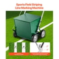 thumbnail image 2 of KFFKFF Dry Line Marker, 4-Wheel, 2 or 4 in Lines, Field Dry Line Chalker, Adjustable Line Marker, with Rubber Adjustment Handle, 65 lbs Large Powder Capacity, 2 of 9