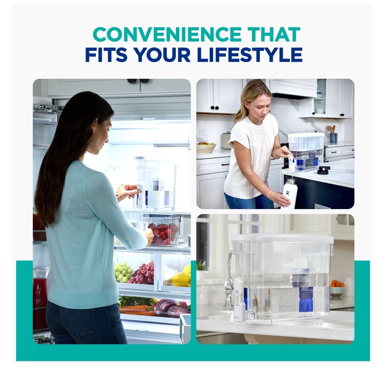 PUR PLUS 30-Cup Water Filter Dispenser with 1 Lead-Reducing PUR