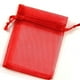 thumbnail image 4 of 100 bolsitas de organza con cordón para joyería, dulces, regalos para fiestas, bodas, 12,7 x 18,8 cm, color rojo, 4 of 8