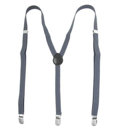 Adjustable Y-Shaped Suspender Braces Steel Blue for Women Men | Walmart ...