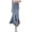Light Blue, variant on Women's Tennis Skirts Summer Women Denim Split Half Skirt With Fishtail High Waist Streetwear Midi Length Casual A Line Black XXL