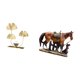 thumbnail image 5 of Escultura equina con hojas, adorno moderno de resina para estantería, ideal para decorar el hogar, la oficina o la sala de estar. Un regalo colecciona, 5 of 8
