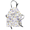 thumbnail image 1 of Floral Apron Blossoming Chamomile Wild Flower Summer Background Spring Natural Pattern, Unisex Kitchen Bib Apron with Adjustable Neck for Cooking Baking Gardening, White Yellow Purple, by Ambesonne, 1 of 3