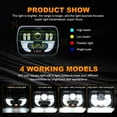 thumbnail image 3 of For Ford E-100 E 150 E 250 E 350 Econoline 5x7 7x6 LED Headlight High Low Beam, 3 of 12