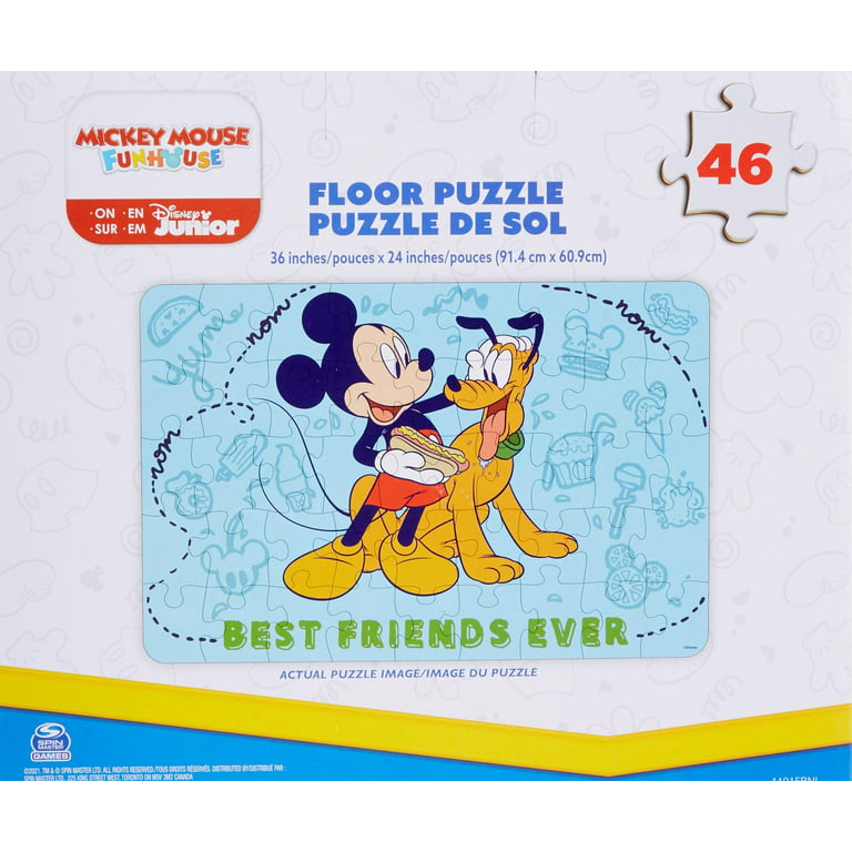 Disney Mickey Mouse Floor Puzzle One Size Blue