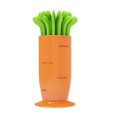 thumbnail image 1 of Juego de tenedores de fruta de zanahoria DagobertNiko, palitos de fruta desechables de plástico de dos dientes, tenedor de postre de fruta Sum, 1 of 8