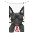 thumbnail image 2 of MKHERT Office Businessman French Bulldog Dog Bath Towel Hand Towel Shower Towel Washcloth 30x56 inch, 2 of 3