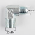thumbnail image 3 of Zinc Alloy Copper Air Pump Elbow Fittings Air Compressor Connector Replacement, 3 of 7