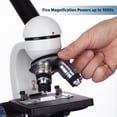 thumbnail image 4 of 40X-1000X Portable Student Microscope with Slide Preparation Kit and Experiment Cards, 4 of 9