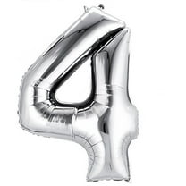 Efavormart Silver 40" tall Alphabet Letters / Number Foil Balloons Birthday Party  Decorations Graduation New Year Party Supply - 4