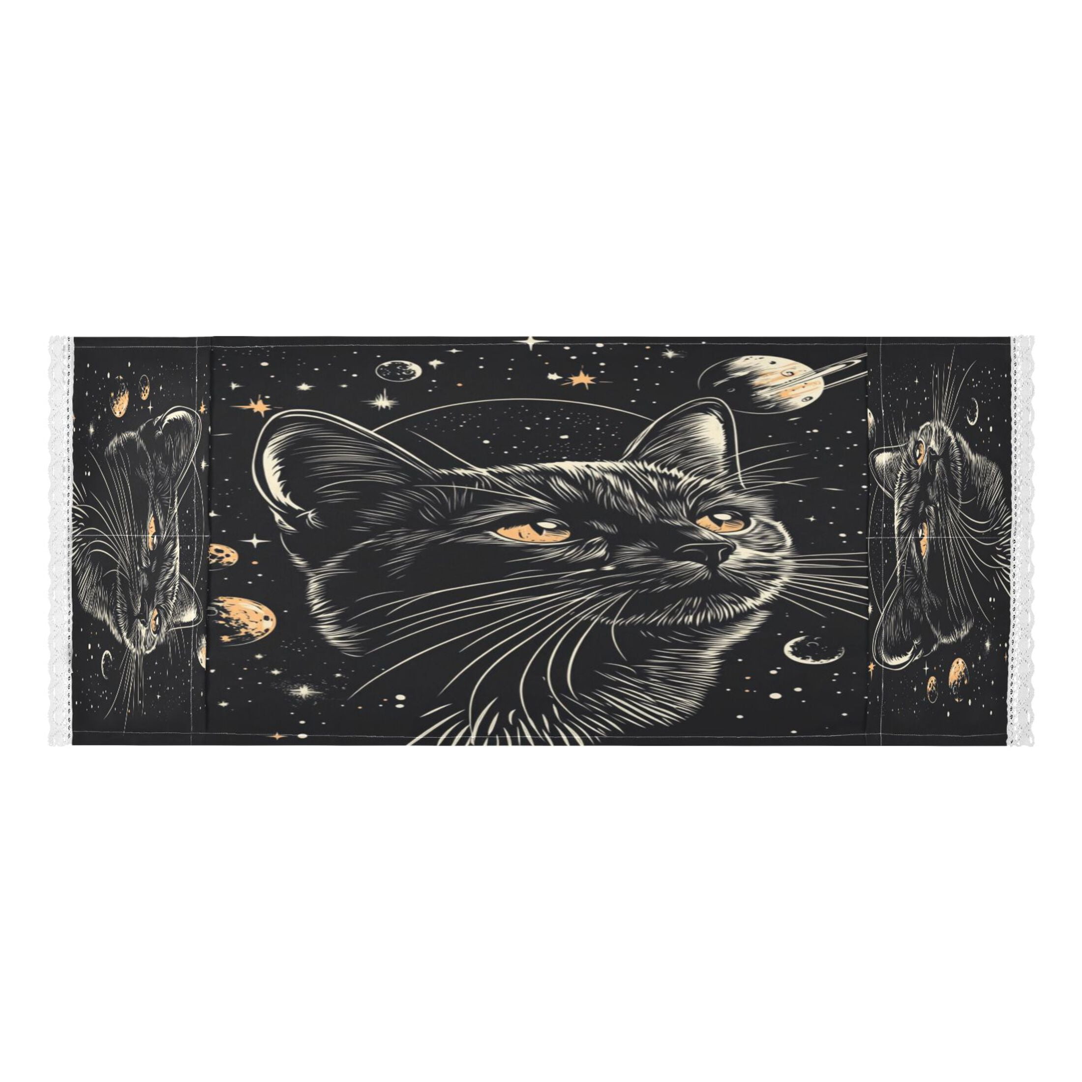 WOBOGO Cat in Space Pattern Washing Machine Cloth Dryer Refrigerator Top Cover Protective Non-Slip Mat For Kitchen Laundry