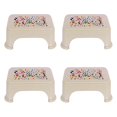 thumbnail image 1 of Bath Stool For Bathroom, Disney Team Mickey Stool For Bathing, Plastic, Lightweight, Versatile & Comfortable Design (Beige) Pack Of 4, 1 of 4