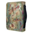thumbnail image 3 of HELLHERO Dragonflies Floral Scene Bible Cover, Pen Holder PU Leather Bible Covers for Outdoor Church, Zipper Church Bible Bag, 3 of 12