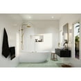 thumbnail image 5 of Glass Warehouse Maven 34 in. x 66.75 in. Single Fixed Frameless Arched  Bathtub Panel Satin Brass Satin, 5 of 5