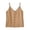 Beige#womens 4th of july tank tops, variant on Summer Tank Tops for Women Spaghetti Strap V Neck Camisole Button Down Sleeveless Shirts Cotton Beach Vacation Cami Top Navy,S
