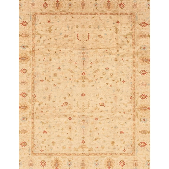 Ahgly Company Machine Washable Indoor Rectangle Abstract Orange Area Rugs, 5' x 8'