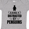 thumbnail image 4 of Inktastic Easily Distracted by Penguins Boys or Girls Baby Bodysuit, 4 of 5