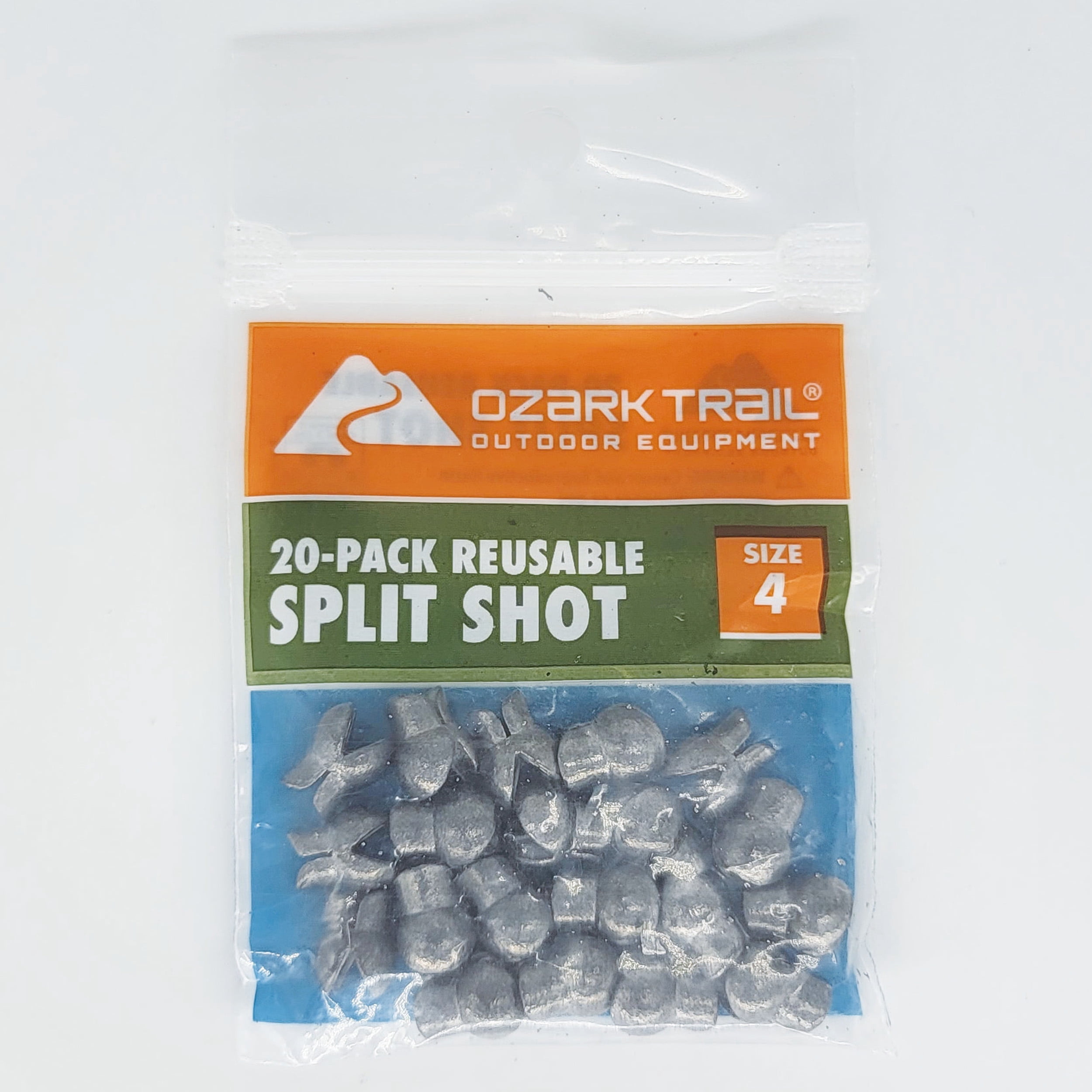 (12 pack) Ozark Trail Reusable Shot #4, Fishing Lead Weights, Product Size 1x0.85cm