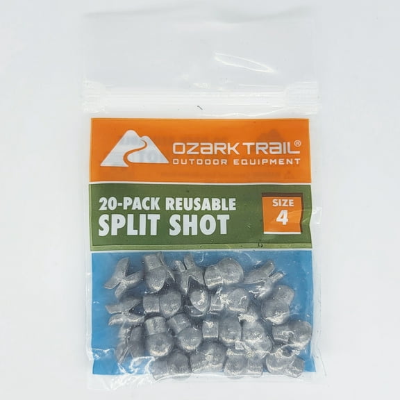 Ozark Trail Reusable Shot #4, Fishing Lead Weights, Product Size 1x0.85cm