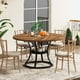 thumbnail image 4 of Mesa de comedor redonda Condemo para 4-6 personas de madera con almacenamiento, 4 of 8