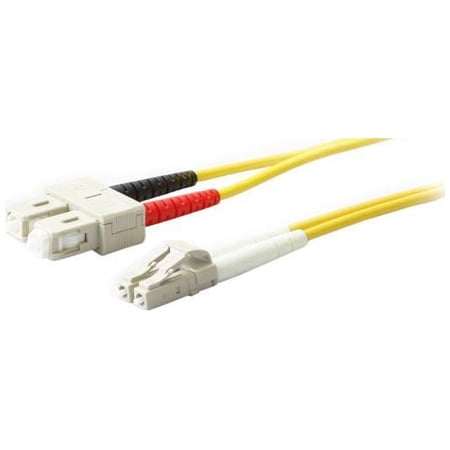 UPC: 0821455033418 | AddOn 3m Single-Mode Fiber (SMF) Duplex SC/LC OS1 Yellow Patch Cable