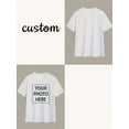 thumbnail image 6 of T-Shirt - Personalized Front Print with Text/Image/Logo, Round Neck Short Sleeve Casual Tee, Breathable & Durable for Summer Outings, Machine Washable, All-Season Comfort, 6 of 9