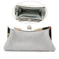 thumbnail image 2 of Tersarium Luxury Fashion Dinner Bag Handbag Studded with Diamond Evening Party Wedding Chain Bag (Silver), 2 of 10