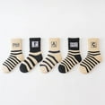 thumbnail image 2 of Caqnni 5 Pairs Baby Boys Girls Toddlers Grips Socks Kids Non Skid Anti Slip Cotton Crew Socks for 1-16 Years 5 Pairs All Seasons GIFT FOR BOYS/GIRLS,9-9.5 Years, 2 of 9