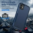 thumbnail image 5 of Entronix Shockproof Anti-Scratch Cell Phone Case with Screen Protector for Apple iPhone 11, Blue, 5 of 6