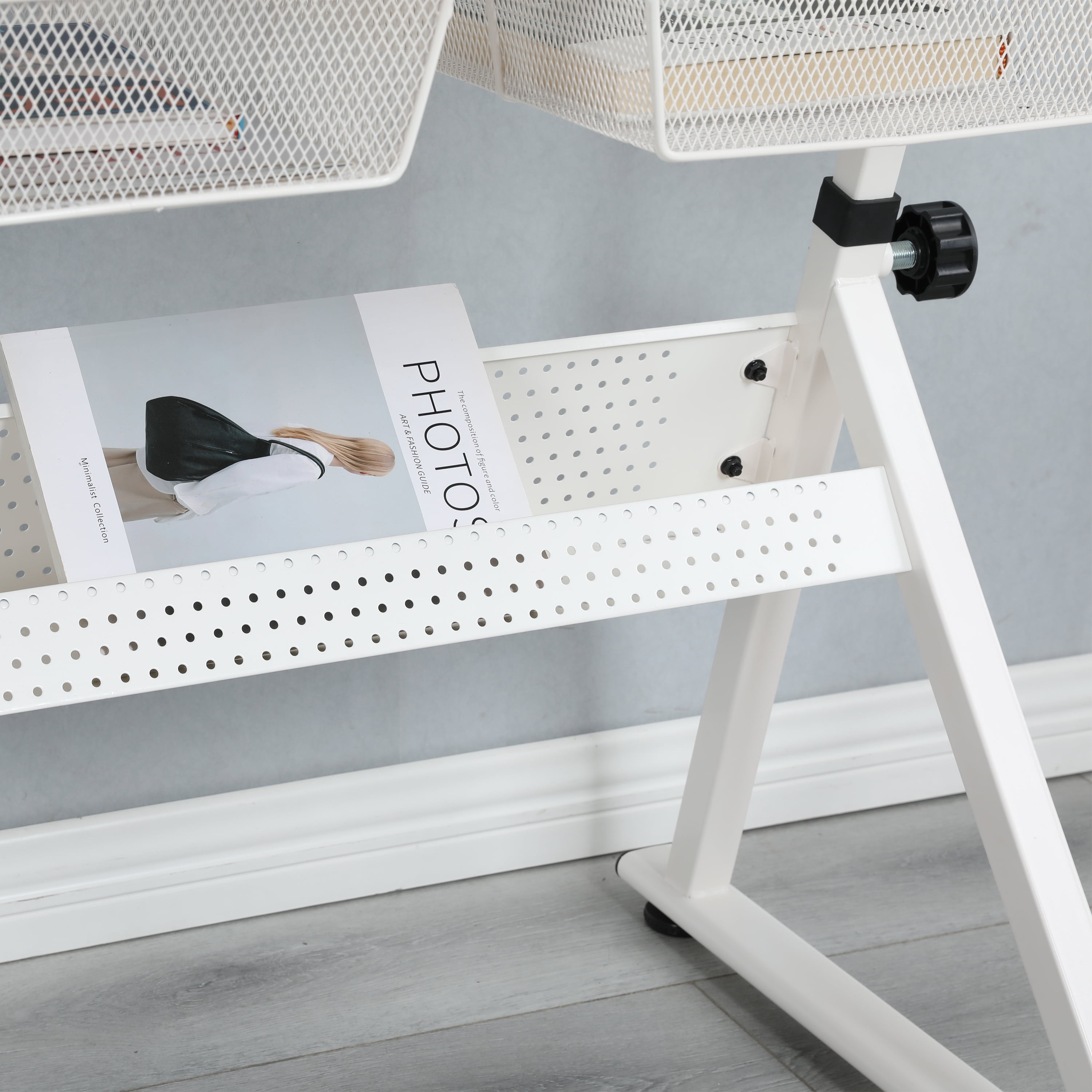 Adjustable Tempered Glass Drafting Printing Table With Chair