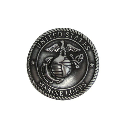 Silver USMC Western Horse Saddle Hat Belt Concho
