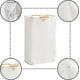 thumbnail image 5 of Cesto para ropa sucia beige de 41 x 55 x 29 cm, plegable, de tela Oxford, de gran capacidad y con asa de madera, ideal para dormitorio, sala de estar, habitación infantil, baño y viajes., 5 of 5