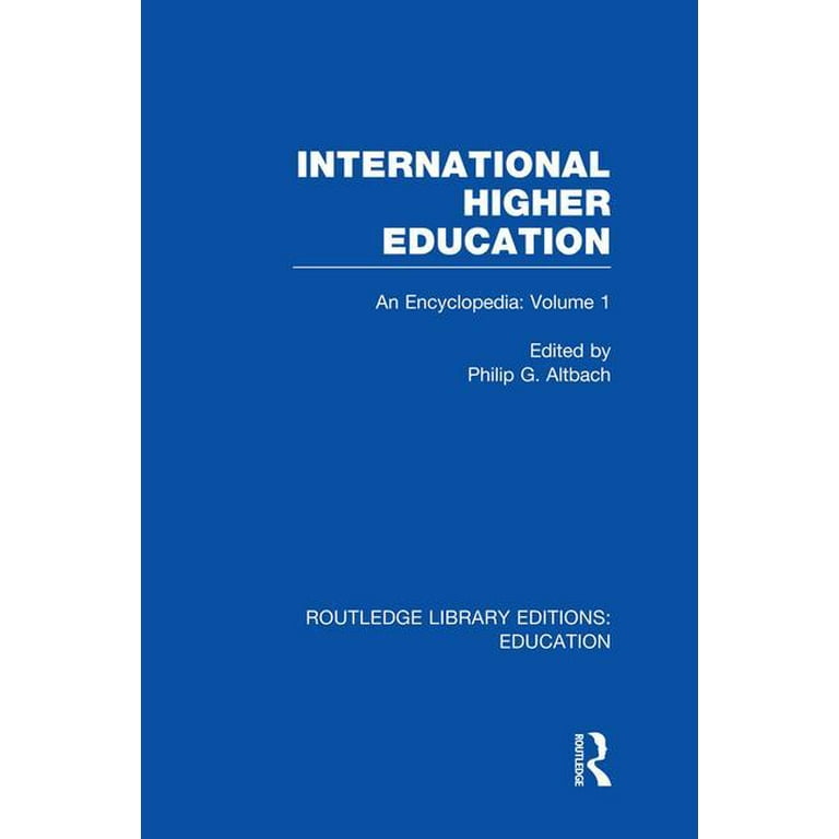 Routledge Library Editions: Education: International Higher : Encyclopedia (Paperback) - Walmart.com