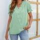thumbnail image 1 of Camiseta con cuello en V para mujer,Camiseta con cuello en V para mujer, Top con cuello en V de encaje de verano, camiseta de manga corta con cuello en V, funcionamiento suave, 1 of 5