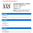 thumbnail image 2 of Drum Brake Hardware Kit - Compatible with 1977 - 1988 Jeep J10 1978 1979 1980 1981 1982 1983 1984 1985 1986 1987, 2 of 2