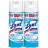 Lysol Disinfectant Spray, Sanitizing and Antibacterial Spray, For Disinfecting and Deodorizing, Crisp Linen, 2 Count, 12.5 fl oz each