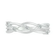 thumbnail image 2 of DGOLD Sterling Silver Round White Diamond 5 Stone Fashion Ring for Women (1/10 cttw), 2 of 3