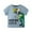 Z14-Blue, variant on shoper Boys Shirt Back to School Shirts Dinosaur Print Short Sleeve T-Shirt Comfy Holidays Tops Toddler Boy Clothes Orange 130