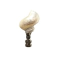 thumbnail image 2 of Royal Designs, Inc. Natural Seashell Lamp Finial for Lamp Shade, F-5068SL-2, Polished Silver, Pack of 2, 2 of 5