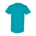 thumbnail image 4 of Men Heavy Cotton Multi Colors T-Shirt Color Tropical Blue 3X-Large Size, 4 of 5