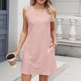 thumbnail image 1 of WILLBEST Vestidos Largos Casuales Para Mujer Vestido Informal De Verano Con Bolsillo Para Mujer, Vestido Playero De Color Liso Con Cuello En V, 1 of 3