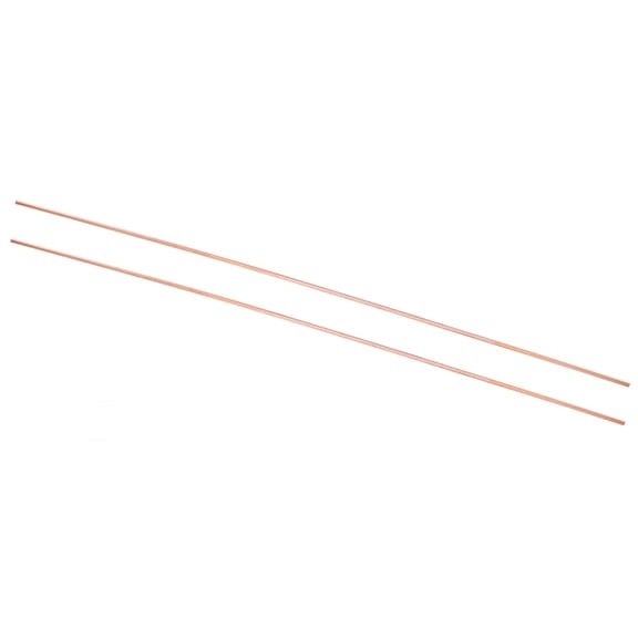 Uxcell 1/8 x 1/8 x 20" T2 Copper Square Bar, 2pcs Solid Flat Mill Stock