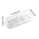 thumbnail image 3 of mfyjkho Estuche transparente de plástico de doble capa con tapa|4 insertos extraíbles para reglas|diseño multirejilla|compartimentos para lápices|borradores y clips, 3 of 6