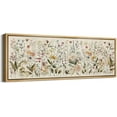 thumbnail image 2 of IDEA4WALL Extra Large Framed Canvas Print Wall Art Wildflower Meadow Watercolor Illustrations Colorful Fine Art Retro Floral Wall Decorative Oversized Artwork Relax/Calm for Living Room - 60"x20", 2 of 5