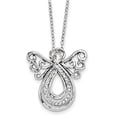 thumbnail image 5 of Sterling Silver CZ Angel Of Comfort 18in. Necklace and Pendant, 5 of 7